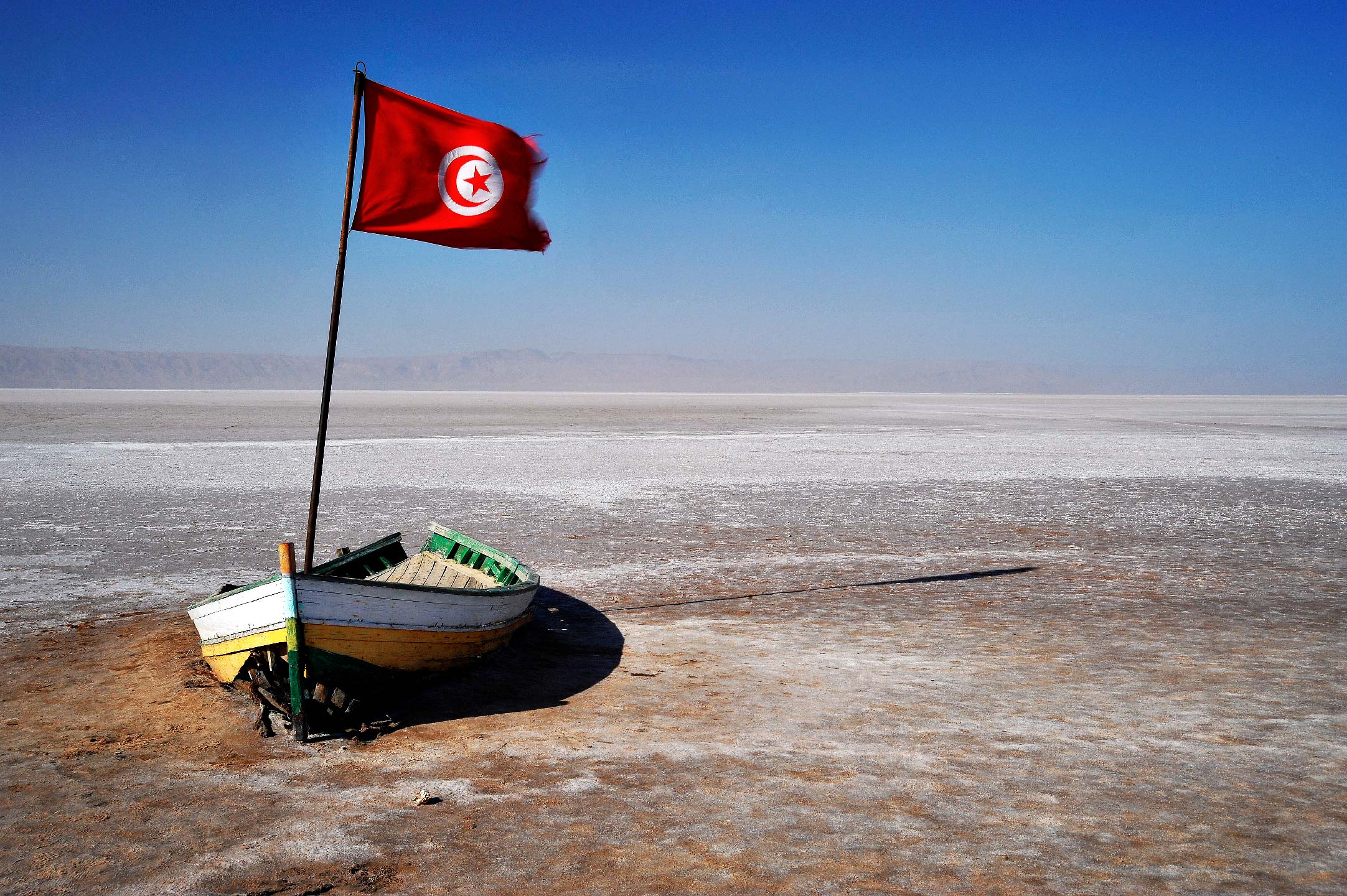 Lac salé tunisie photo christian vicens